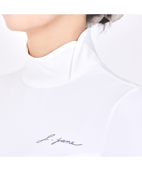 J.JANE（ジェイジェーン）の「起毛スリムポロTシャツ (ホワイト)（Tシャツ/カットソー・レディース・その他・M/XS）」の4枚目の写真