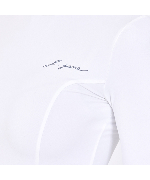 J.JANE（ジェイジェーン）の「起毛スリムポロTシャツ (ホワイト)（Tシャツ/カットソー・レディース・その他・M/XS）」の5枚目の写真