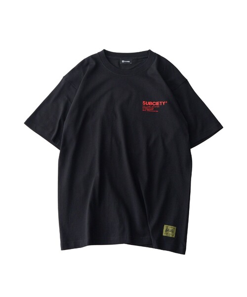 Subciety(サブサエティ)の「ORIGIN tee(Tシャツ/カットソー・メンズ・ブラック×ホワイト/ホワイト/グレイッシュブルー/ブラック×レッド・SMALL/MEDIUM/LARGE/X-LARGE/XX-LARGE)」の21枚目の写真