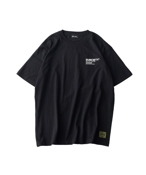 Subciety(サブサエティ)の「ORIGIN tee(Tシャツ/カットソー・メンズ・ブラック×ホワイト/ホワイト/グレイッシュブルー/ブラック×レッド・SMALL/MEDIUM/LARGE/X-LARGE/XX-LARGE)」の6枚目の写真