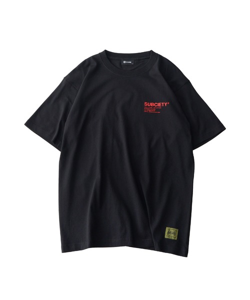 Subciety(サブサエティ)の「ORIGIN tee(Tシャツ/カットソー・メンズ・ブラック×ホワイト/ホワイト/グレイッシュブルー/ブラック×レッド・SMALL/MEDIUM/LARGE/X-LARGE/XX-LARGE)」の7枚目の写真