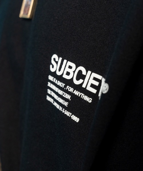 Subciety(サブサエティ)の「ORIGIN tee(Tシャツ/カットソー・メンズ・ブラック×ホワイト/ホワイト/グレイッシュブルー/ブラック×レッド・SMALL/MEDIUM/LARGE/X-LARGE/XX-LARGE)」の12枚目の写真