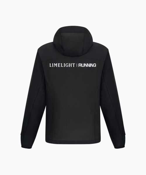 LIMELIGHT APPAREL(ライムライトアパレル)の「アスリットリップストップランニングウィンドブレーカー(ブラック/ホワイト)(ナイロンジャケット・メンズ・その他・S/L/M/XL/XXL)」の3枚目の写真