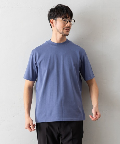BTZ TOKYO(ビーティーゼットトウキョウ)の「【半袖モックネックTシャツ】防臭+接触冷感+吸水速乾機能付き(Tシャツ/カットソー・メンズ・ブラック/ブルー/グレー/ホワイト・LL/L/M/S/3L)」の4枚目の写真