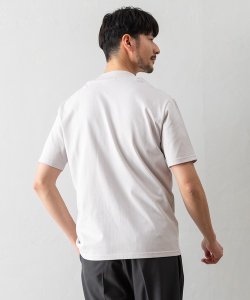 BTZ TOKYO(ビーティーゼットトウキョウ)の「【半袖モックネックTシャツ】防臭+接触冷感+吸水速乾機能付き(Tシャツ/カットソー・メンズ・ブラック/ブルー/グレー/ホワイト・LL/L/M/S/3L)」の14枚目の写真