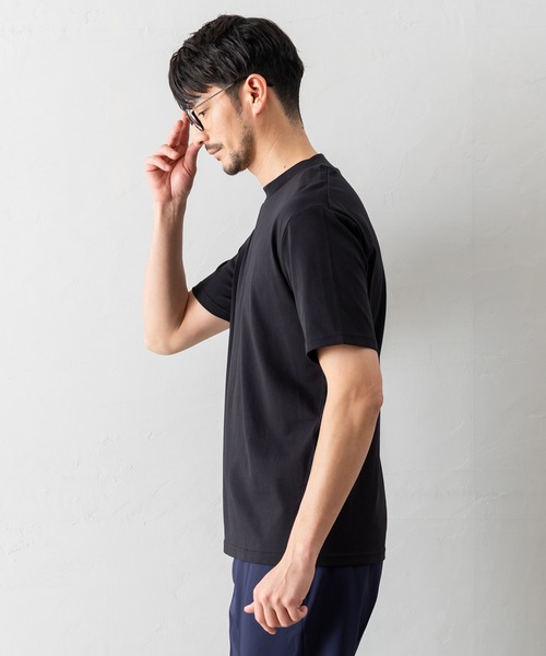 BTZ TOKYO(ビーティーゼットトウキョウ)の「【半袖モックネックTシャツ】防臭+接触冷感+吸水速乾機能付き(Tシャツ/カットソー・メンズ・ブラック/ブルー/グレー/ホワイト・LL/L/M/S/3L)」の19枚目の写真