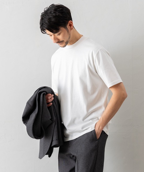 BTZ TOKYO(ビーティーゼットトウキョウ)の「【半袖モックネックTシャツ】防臭+接触冷感+吸水速乾機能付き(Tシャツ/カットソー・メンズ・ブラック/ブルー/グレー/ホワイト・LL/L/M/S/3L)」の6枚目の写真
