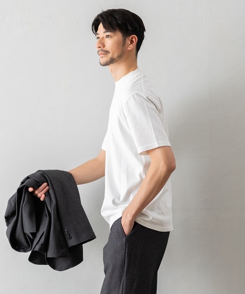 BTZ TOKYO(ビーティーゼットトウキョウ)の「【半袖モックネックTシャツ】防臭+接触冷感+吸水速乾機能付き(Tシャツ/カットソー・メンズ・ブラック/ブルー/グレー/ホワイト・LL/L/M/S/3L)」の8枚目の写真