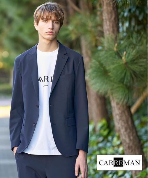 DRESSTERIOR(ドレステリア)の「【セットアップ可/MonoMax4月号掲載/Safari5月号掲載】CARREMAN ストレッチジャケット(テーラードジャケット・メンズ・ベビーピンク/ネイビー/ベージュ・91/90/94/92)」の1枚目の写真