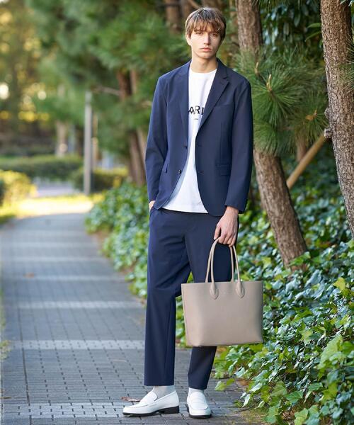 DRESSTERIOR(ドレステリア)の「【セットアップ可/MonoMax4月号掲載/Safari5月号掲載】CARREMAN ストレッチジャケット(テーラードジャケット・メンズ・ベビーピンク/ネイビー/ベージュ・91/90/94/92)」の10枚目の写真