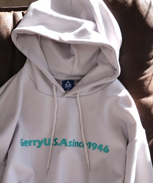 GERRY(ジェリー)の「【GERRY/ジェリー】ダンボールニット 刺繍デザイン フーデットパーカー(パーカー・メンズ・ブルー/ブラック/ライトグレー/ホワイト・LL/L/M)」の7枚目の写真