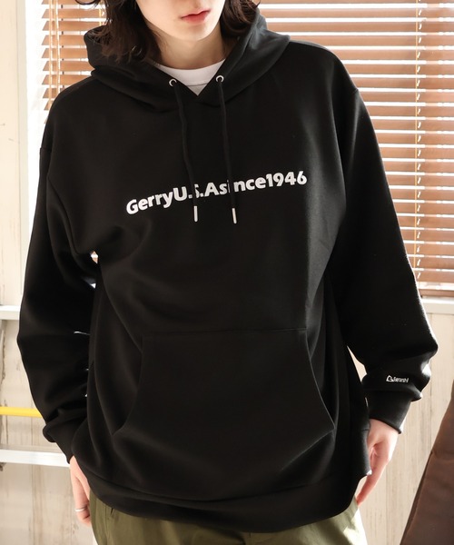 GERRY(ジェリー)の「【GERRY/ジェリー】ダンボールニット 刺繍デザイン フーデットパーカー(パーカー・メンズ・ブルー/ブラック/ライトグレー/ホワイト・LL/L/M)」の9枚目の写真