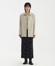 YOUTH（ユース）の「Single Midi Jacket - Beige（トレンチコート）」