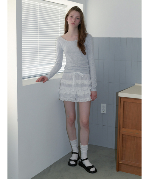 KINDABABY(カインダベイビー)の「lacy plum shorts(その他パンツ・レディース・ホワイト・FREE)」の1枚目の写真