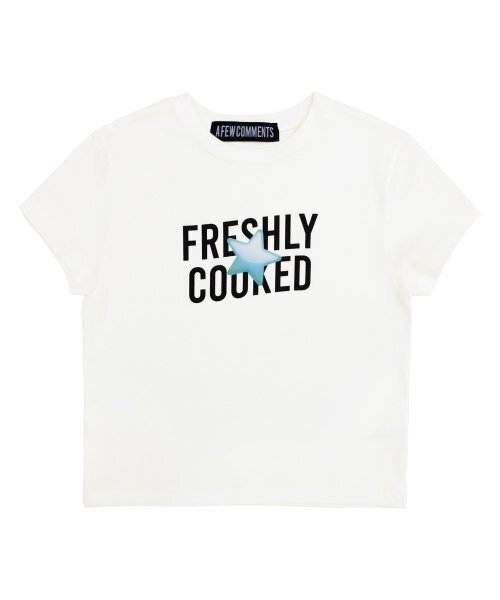 A FEW COMMENTS(アフューコメンツ)の「クッキングスター クロップTシャツ アイボリー(Tシャツ/カットソー・レディース・その他・FREE)」の2枚目の写真