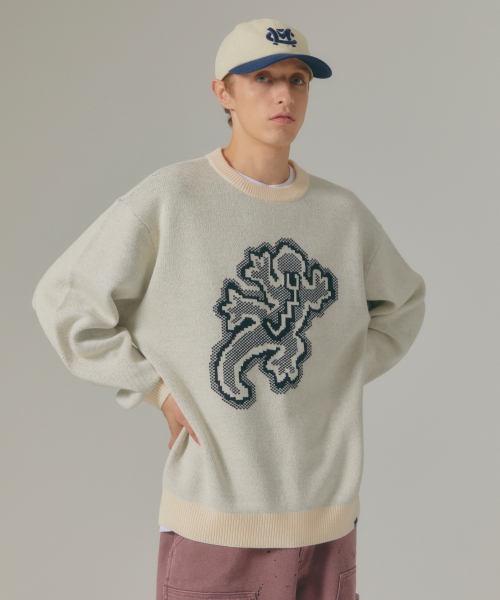 LMCの「LIZARD KNIT SWEATER cream(ニット/セーター・メンズ・その他・S/M/L)」の2枚目の写真