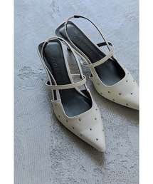 ANDRESD（アンドレスド）の「スタッズスリングバックオールウェイズシューズ パンプス ミュール 結婚式 二次会 同窓会 成人式 パーティー フォーマル オケージョン（パンプス）」