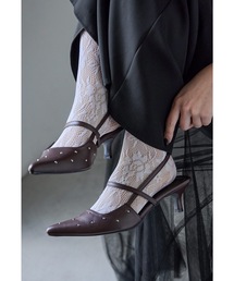 ANDRESD（アンドレスド）の「スタッズスリングバックオールウェイズシューズ パンプス ミュール 結婚式 二次会 同窓会 成人式 パーティー フォーマル オケージョン（パンプス）」