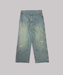 FACCIES | 【FACCIES】FADED DOUBLE KNEE PAINTER WIDE PT(デニムパンツ)