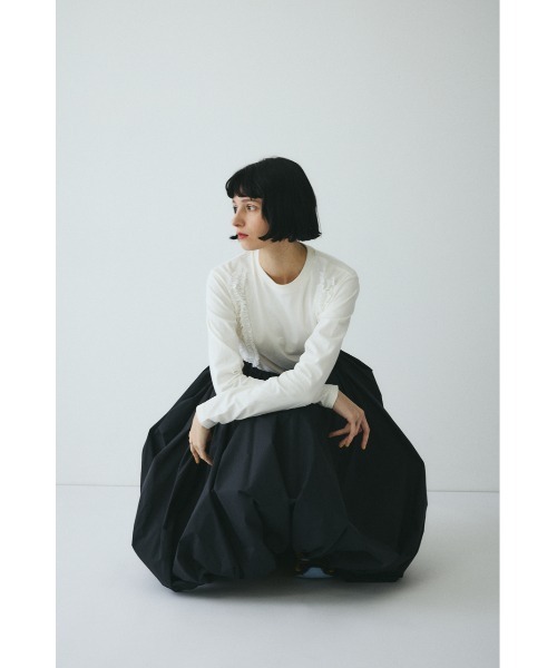 HeRIN.CYE(ヘリンドットサイ)の「Balloon skirt バルーンスカート(スカート・レディース・ライトピンク/ブラック・FREE)」の14枚目の写真