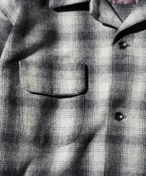 TOWNCRAFT（タウンクラフト）の「2AM 先行予約販売　TOWN CRAFT タウンクラフト /  50S W-LAP LOOP COLLAR SHIRT（シャツ/ブラウス・メンズ・グレー/ホワイト/ブラウン・MEDIUM/LARGE）」の5枚目の写真