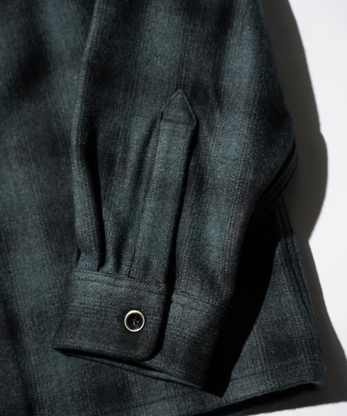 TOWNCRAFT（タウンクラフト）の「2AM 先行予約販売　TOWN CRAFT タウンクラフト /  50S W-LAP LOOP COLLAR SHIRT（シャツ/ブラウス・メンズ・グレー/ホワイト/ブラウン・MEDIUM/LARGE）」の10枚目の写真