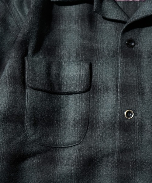 TOWNCRAFT（タウンクラフト）の「2AM 先行予約販売　TOWN CRAFT タウンクラフト /  50S W-LAP LOOP COLLAR SHIRT（シャツ/ブラウス・メンズ・グレー/ホワイト/ブラウン・MEDIUM/LARGE）」の9枚目の写真