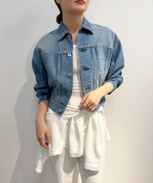 curve sleeve denim jacket