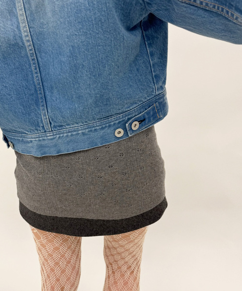 EDIT. FOR LULU(エディットフォールル)の「curve sleeve denim jacket(デニムジャケット・レディース・ブルー系その他・FREE)」の8枚目の写真