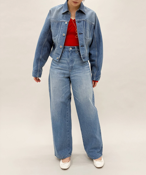 EDIT. FOR LULU(エディットフォールル)の「curve sleeve denim jacket(デニムジャケット・レディース・ブルー系その他・FREE)」の11枚目の写真