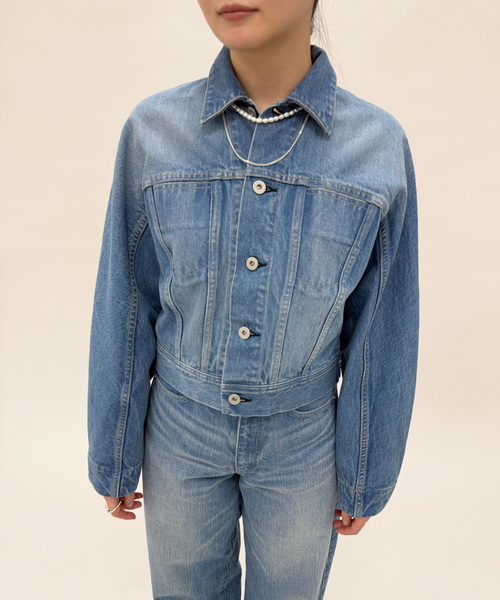 EDIT. FOR LULU(エディットフォールル)の「curve sleeve denim jacket(デニムジャケット・レディース・ブルー系その他・FREE)」の12枚目の写真