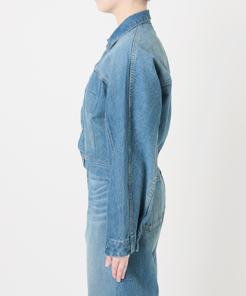 EDIT. FOR LULU(エディットフォールル)の「curve sleeve denim jacket(デニムジャケット・レディース・ブルー系その他・FREE)」の15枚目の写真