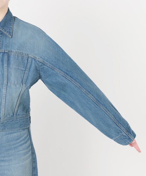 EDIT. FOR LULU(エディットフォールル)の「curve sleeve denim jacket(デニムジャケット・レディース・ブルー系その他・FREE)」の17枚目の写真