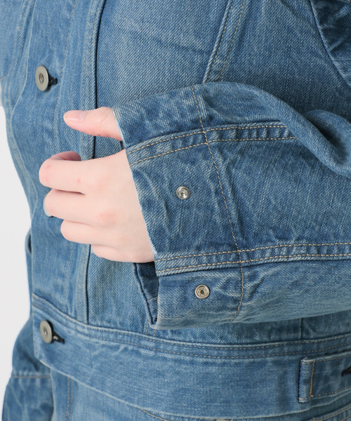 EDIT. FOR LULU(エディットフォールル)の「curve sleeve denim jacket(デニムジャケット・レディース・ブルー系その他・FREE)」の19枚目の写真