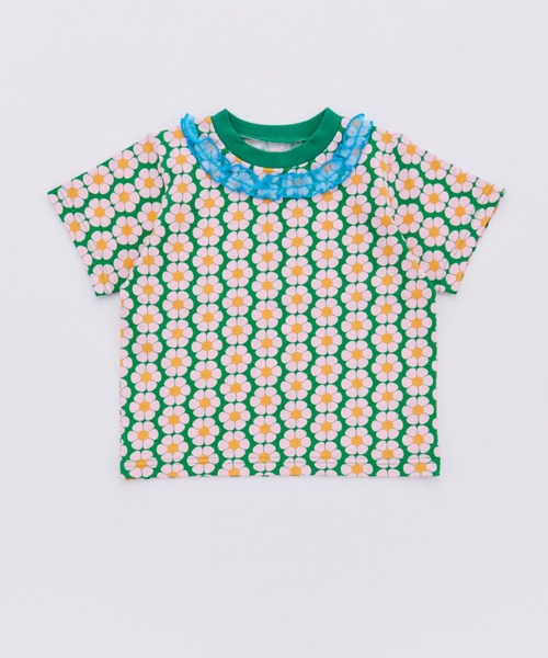 Ocean&Ground(オーシャン&グラウンド)の「レトロパターンコンパクトTシャツ(Tシャツ/カットソー・キッズ・グリーン/パープル/イエロー・120/110/100/90/140/130)」の17枚目の写真