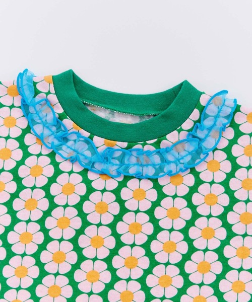 Ocean&Ground(オーシャン&グラウンド)の「レトロパターンコンパクトTシャツ(Tシャツ/カットソー・キッズ・グリーン/パープル/イエロー・120/110/100/90/140/130)」の22枚目の写真
