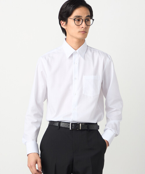 COMME CA ISM（コムサイズム）の「市松柄 ドレスシャツ（シャツ/ブラウス・メンズ・ネイビー/ホワイト・MEDIUM/SMALL/X-LARGE/LARGE）」の7枚目の写真