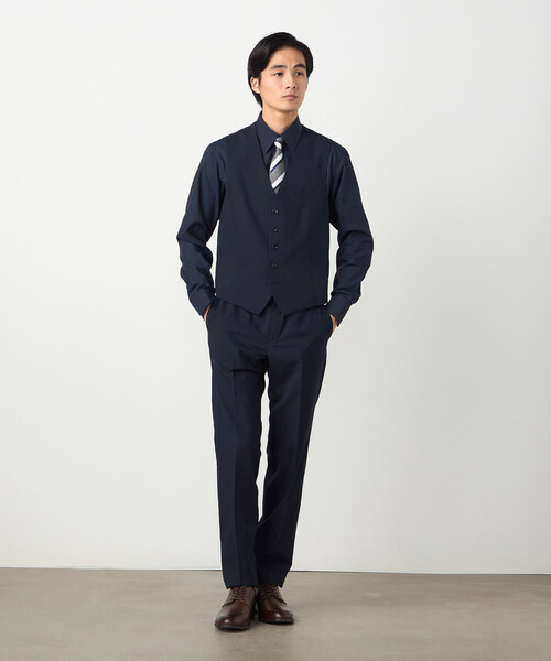 COMME CA ISM（コムサイズム）の「市松柄 ドレスシャツ（シャツ/ブラウス・メンズ・ネイビー/ホワイト・MEDIUM/SMALL/X-LARGE/LARGE）」の10枚目の写真