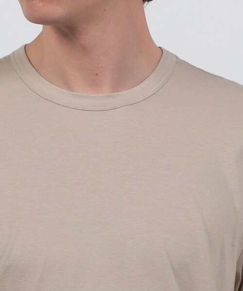JAMES PERSE(ジェームスパース)の「リュクスジャージー クルーネックTシャツ MELJ3199(Tシャツ/カットソー・メンズ・ライトベージュ/カーキ・4/2/0)」の4枚目の写真