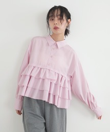 ティアードフリルシャツ