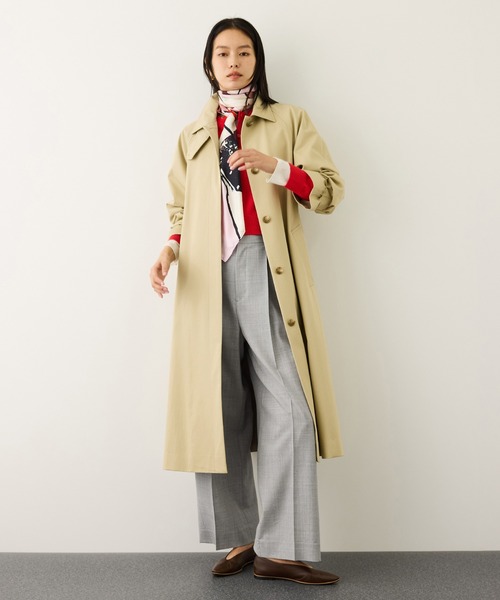 ROPE'(ロペ)の「ノンミュールジングウール ストレートワイドパンツ/セットアップ対応(その他パンツ・レディース・ライトグレー/ピンク/ネイビー・36/38)」の7枚目の写真