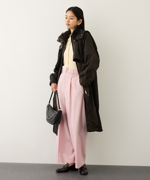 ROPE'(ロペ)の「ノンミュールジングウール ストレートワイドパンツ/セットアップ対応(その他パンツ・レディース・ライトグレー/ピンク/ネイビー・36/38)」の11枚目の写真