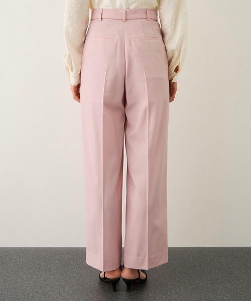 ROPE'(ロペ)の「ノンミュールジングウール ストレートワイドパンツ/セットアップ対応(その他パンツ・レディース・ライトグレー/ピンク/ネイビー・36/38)」の15枚目の写真