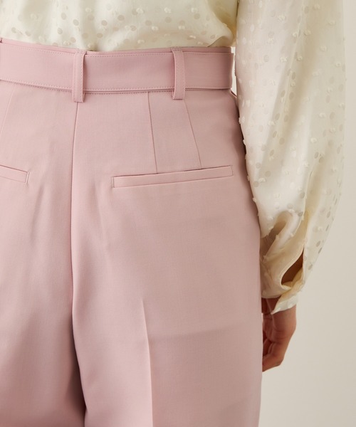 ROPE'(ロペ)の「ノンミュールジングウール ストレートワイドパンツ/セットアップ対応(その他パンツ・レディース・ライトグレー/ピンク/ネイビー・36/38)」の16枚目の写真
