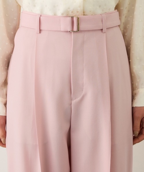 ROPE'(ロペ)の「ノンミュールジングウール ストレートワイドパンツ/セットアップ対応(その他パンツ・レディース・ライトグレー/ピンク/ネイビー・36/38)」の17枚目の写真