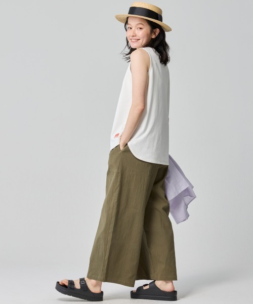 KRIFF MAYER Lady's Collection（クリフメイヤーレディースコレクション）の「【汗染み防止･撥水防汚･速乾･接触冷感】ウェットプロテクトタンクトップ（Tシャツ/カットソー・レディース・ブルー/ブラック/ホワイト系その他/ブラウン/グレー/オフホワイト・MEDIUM/LARGE）」の21枚目の写真