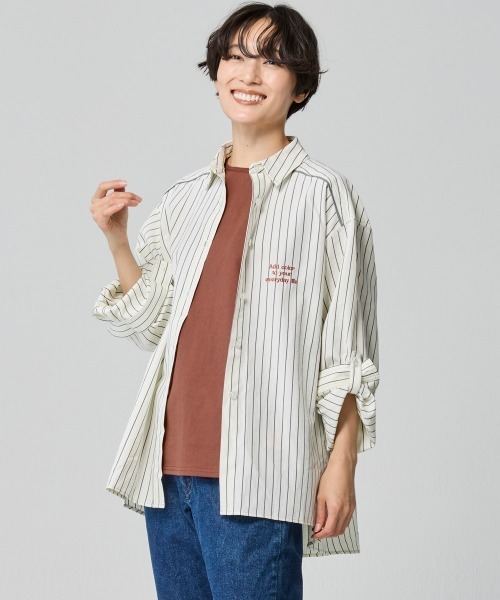 KRIFF MAYER Lady's Collection（クリフメイヤーレディースコレクション）の「【汗染み防止･撥水防汚･速乾･接触冷感】ウェットプロテクトタンクトップ（Tシャツ/カットソー・レディース・ブルー/ブラック/ホワイト系その他/ブラウン/グレー/オフホワイト・MEDIUM/LARGE）」の19枚目の写真