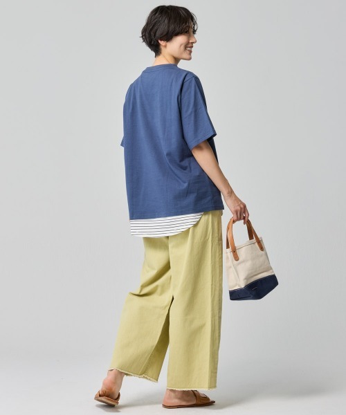 KRIFF MAYER Lady's Collection（クリフメイヤーレディースコレクション）の「【汗染み防止･撥水防汚･速乾･接触冷感】ウェットプロテクトタンクトップ（Tシャツ/カットソー・レディース・ブルー/ブラック/ホワイト系その他/ブラウン/グレー/オフホワイト・MEDIUM/LARGE）」の14枚目の写真