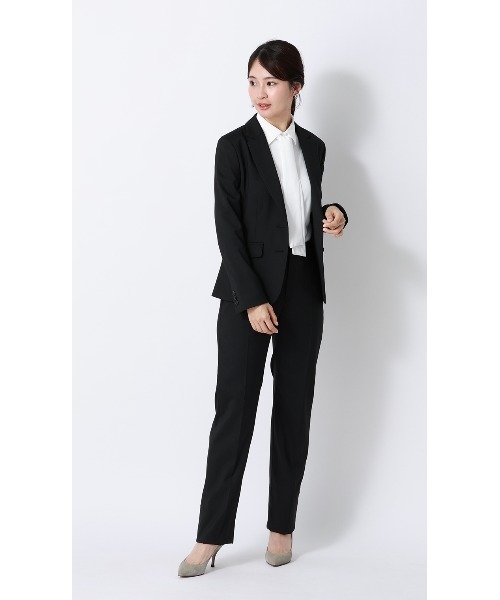 AOYAMA（アオヤマ）の「シャツ襟取り外しタイ付きブラウス【2WAY】【長袖】｜学生＆通勤＆オフィス＆入卒＆セレモニー＆オケージョン｜（シャツ/ブラウス・レディース・サックスブルー/ホワイト・S/M/L）」の19枚目の写真