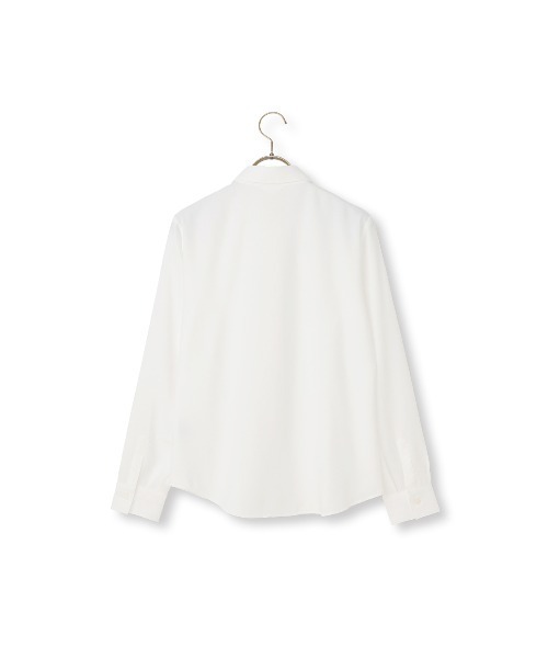 AOYAMA（アオヤマ）の「シャツ襟取り外しタイ付きブラウス【2WAY】【長袖】｜学生＆通勤＆オフィス＆入卒＆セレモニー＆オケージョン｜（シャツ/ブラウス・レディース・サックスブルー/ホワイト・S/M/L）」の17枚目の写真